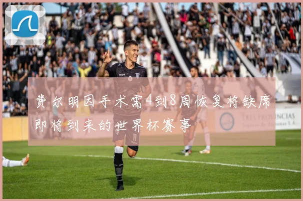 费尔明因手术需4到8周恢复将缺席即将到来的世界杯赛事